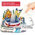 Christmas Village Snowy Fountain Milky Way River Musical Multicolor LED Light Up